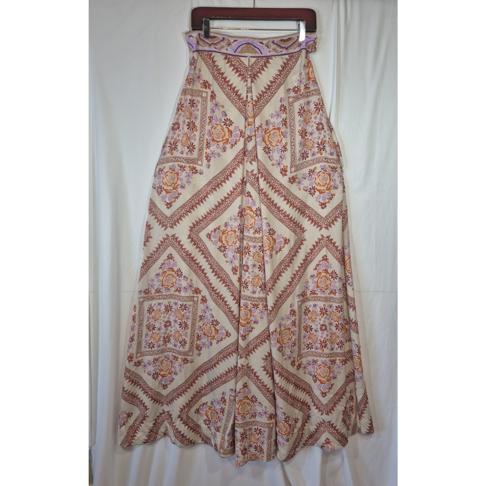 Free People Serendipity Jumpsuit Cream Tea Rose Strapless Small - Picture 3 of 13